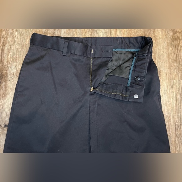 Perry Ellis Portfolio Black Men’s Dress Pants Flat Front Size 33x29 Business - Picture 3 of 10